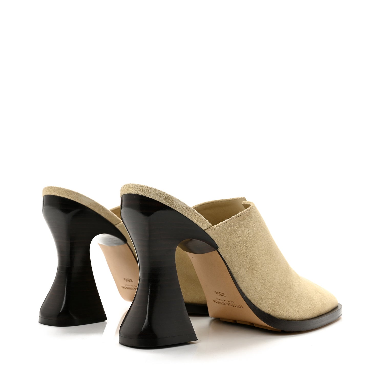 Suede Cha Cha Mules 38.5 Beige