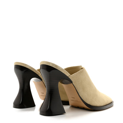 Bottega Veneta Suede Cha Cha Mules 38.5 Beige 5 of 8