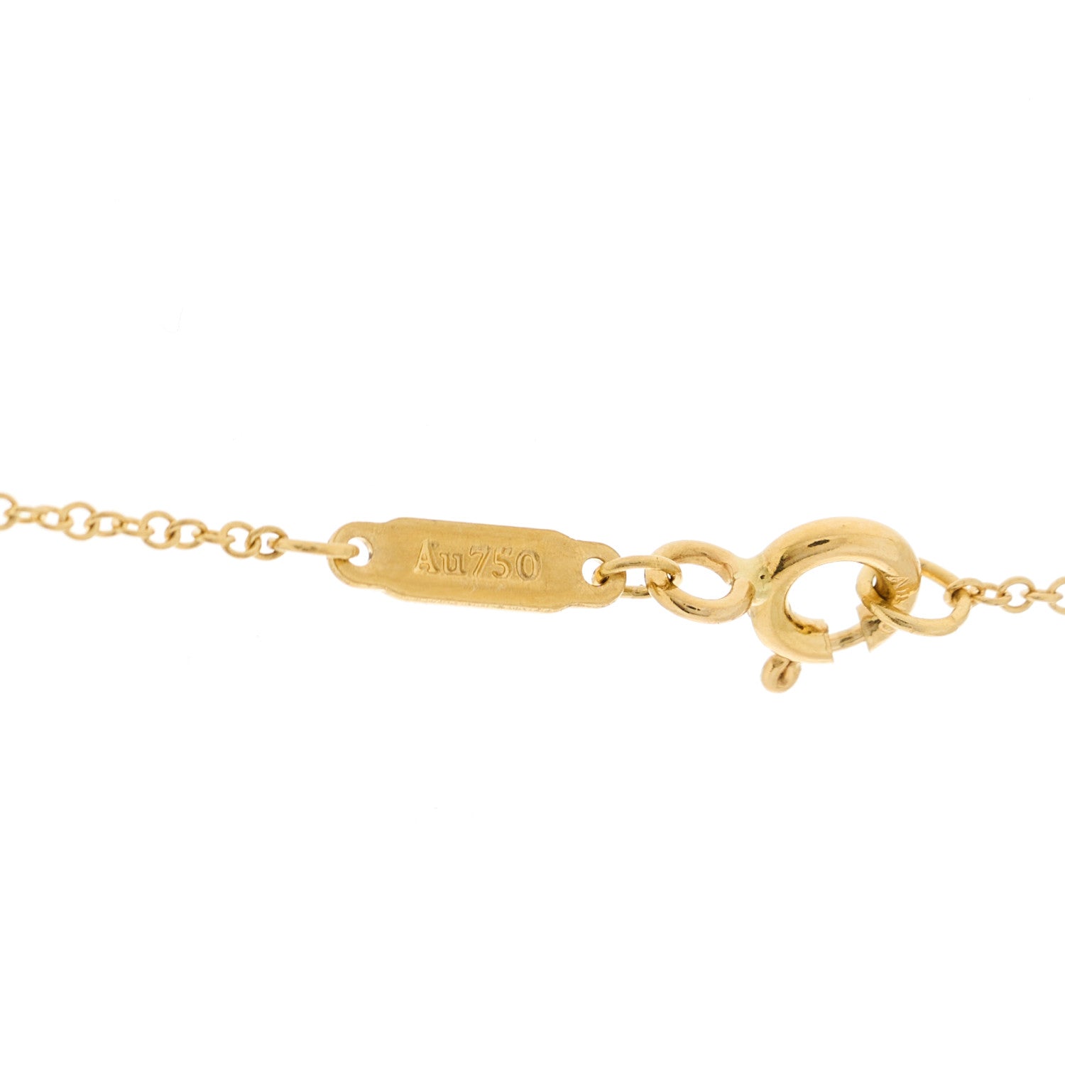 Tiffany 18K Yellow Gold Twist Heart Pendant Necklace 6 of 8