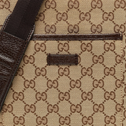 Gucci Monogram Flat Messenger Bag Dark Brown 8 of 10