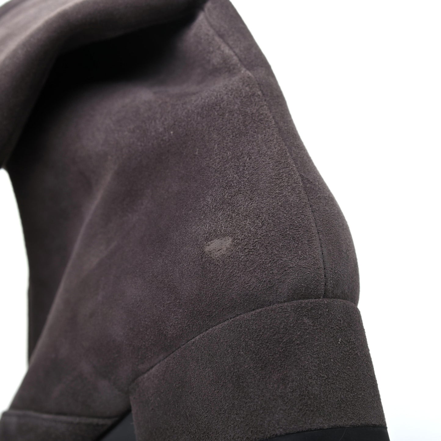 Suede Babies 40 Over The Knee Boots 36 Road Grey