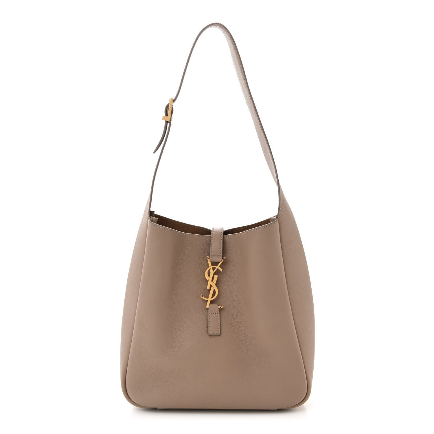 Saint Laurent Smooth Calfskin Small Le 5 A 7 Soft Hobo Dusty Grey 1 of 10