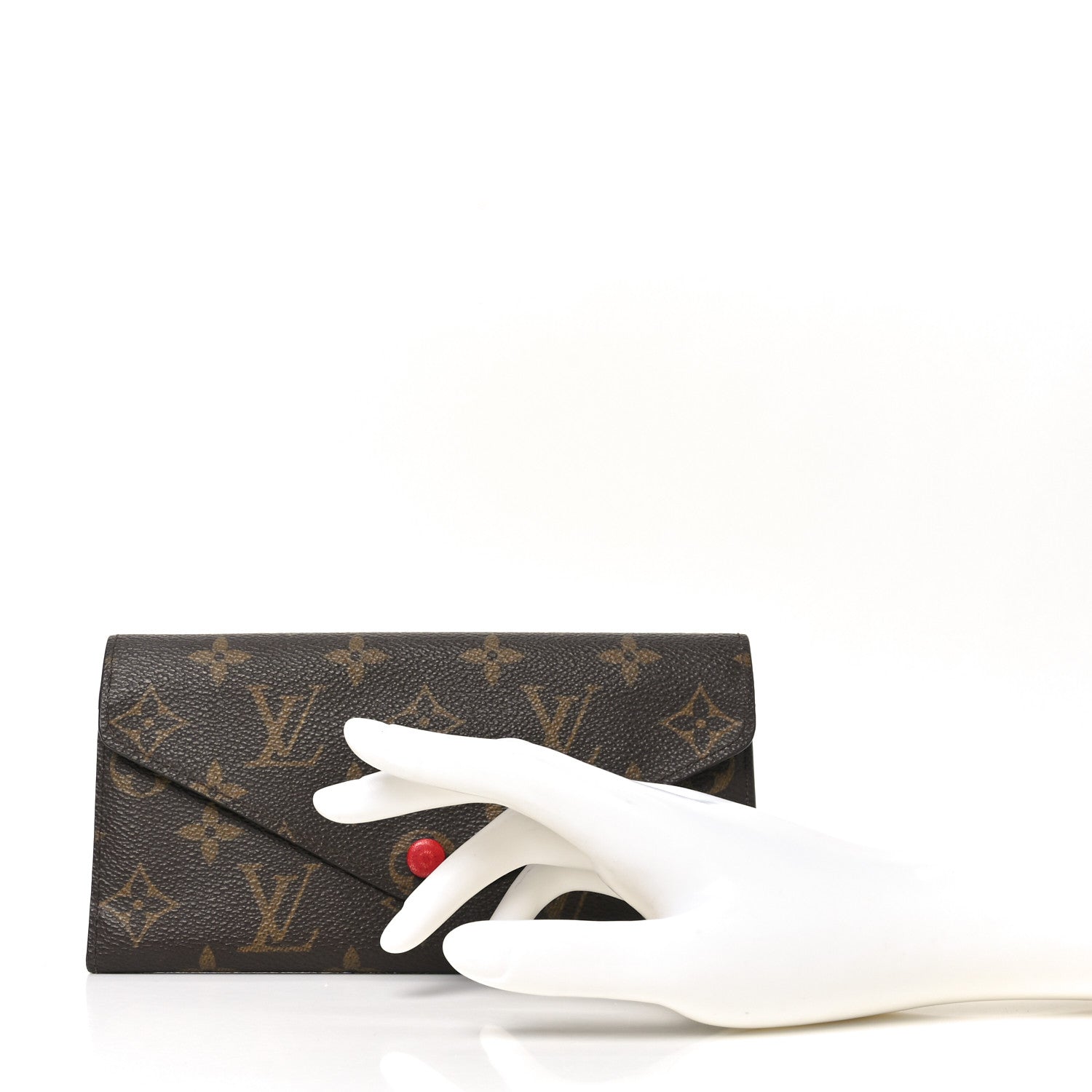 Louis Vuitton Monogram Josephine Wallet Red 2 of 8