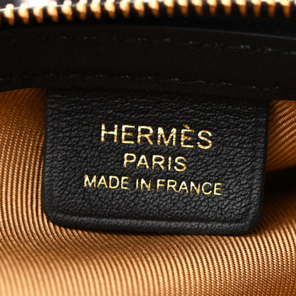 Hermes Silk Sursoie To Go Pouch Bleu Marine Craie Black 6 of 11