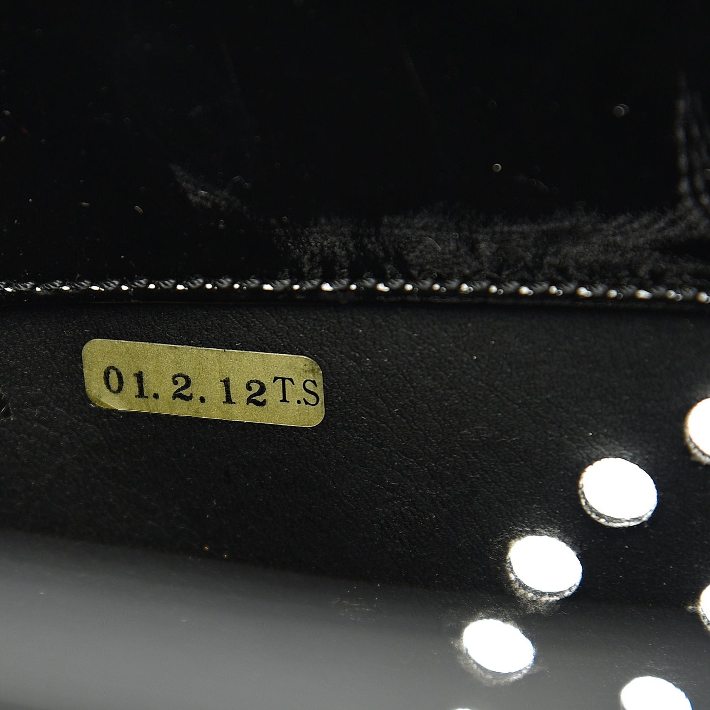 Patent Perforated CC Handle Bag Black