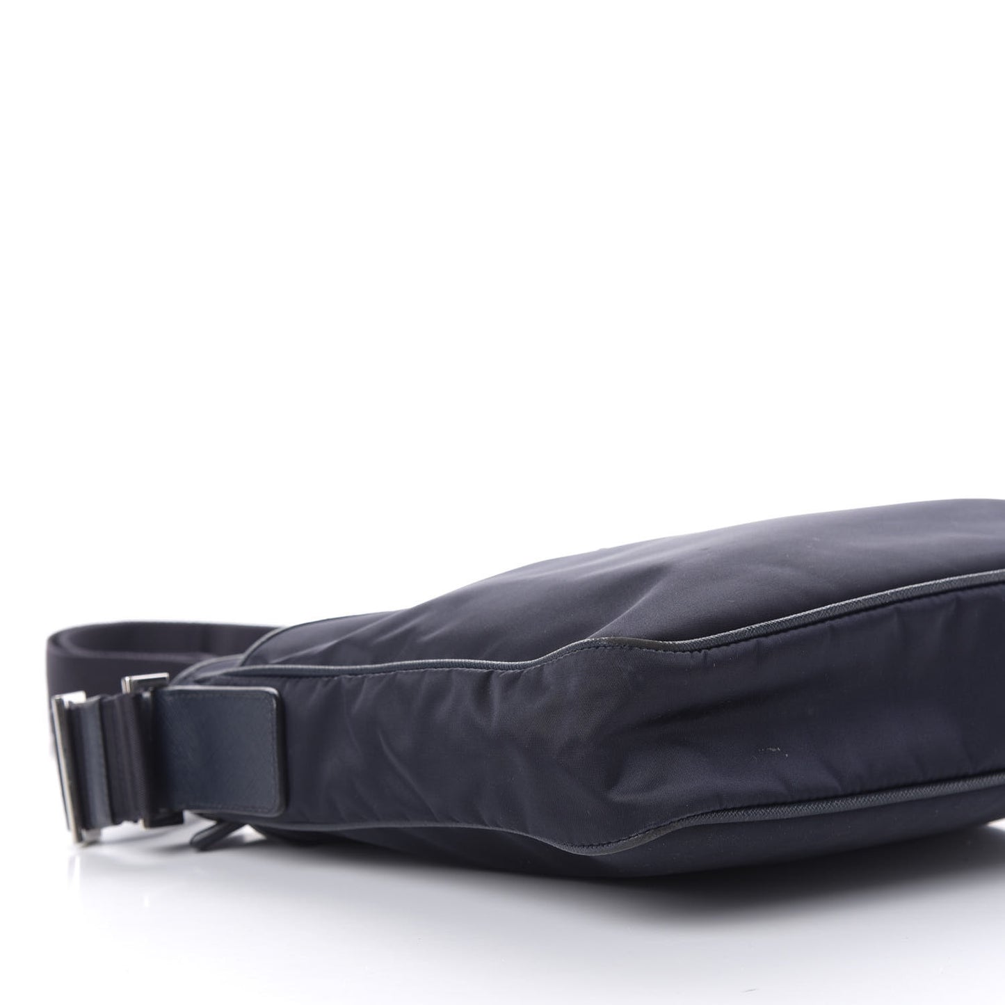 Tessuto Nylon Saffiano Flat Messenger Bag Baltico