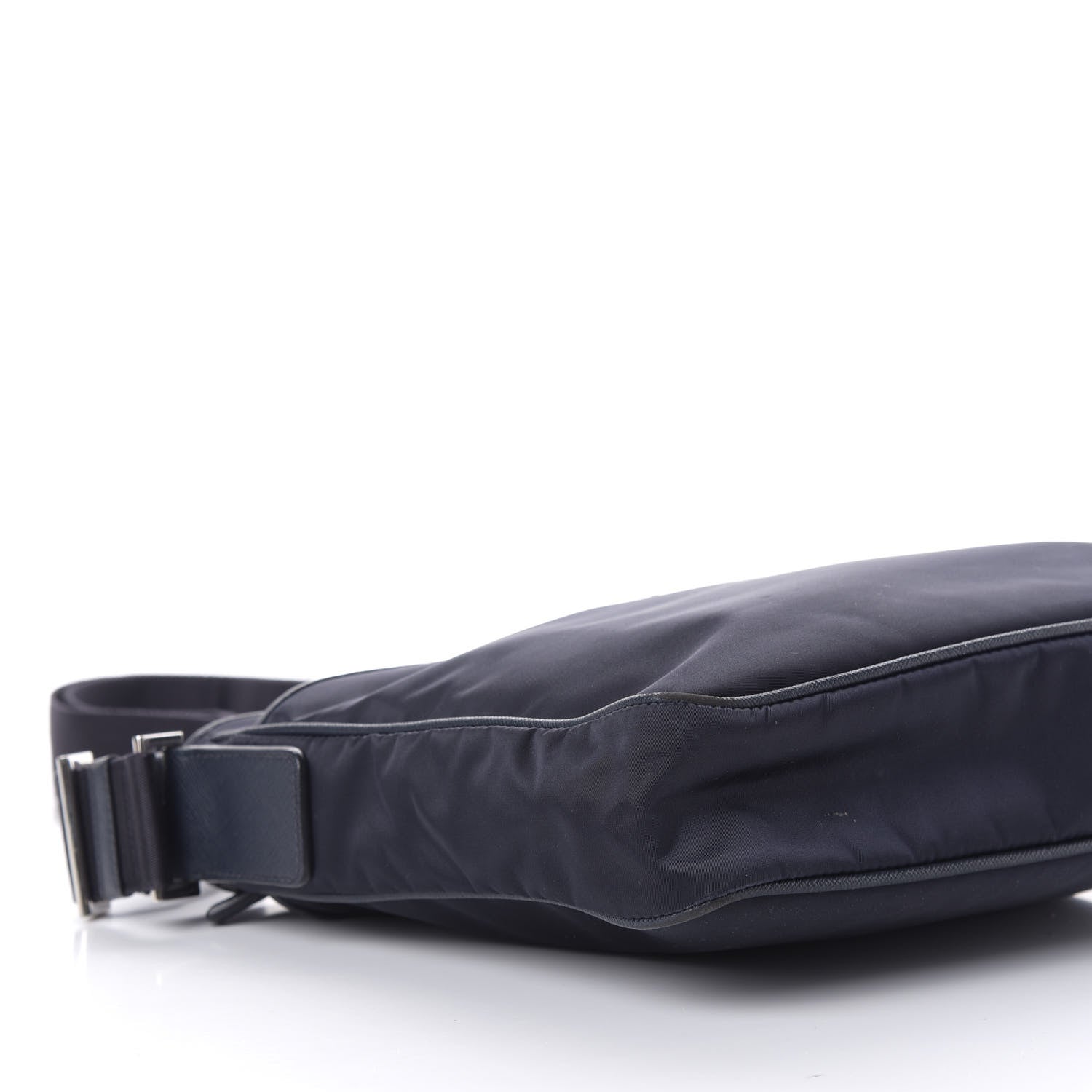 Prada Tessuto Nylon Saffiano Flat Messenger Bag Baltico 6 of 15