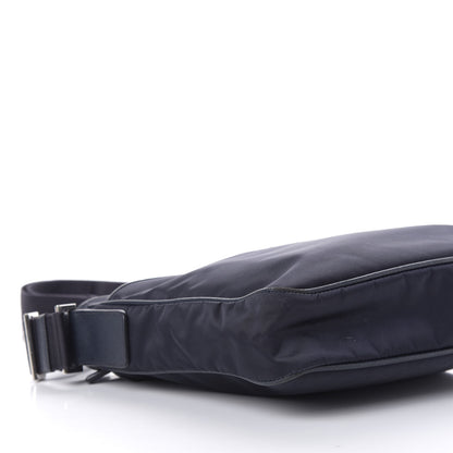 Prada Tessuto Nylon Saffiano Flat Messenger Bag Baltico 6 of 15