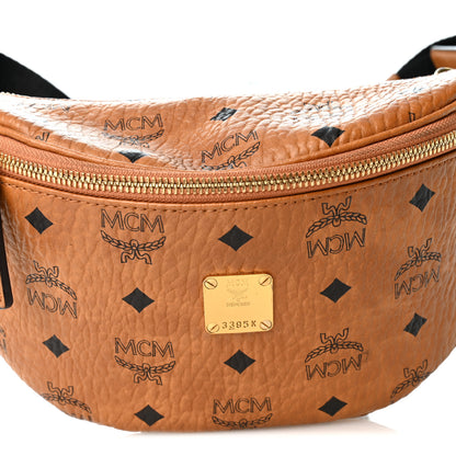 MCM Visetos Stark Belt Bag Cognac 7 of 10