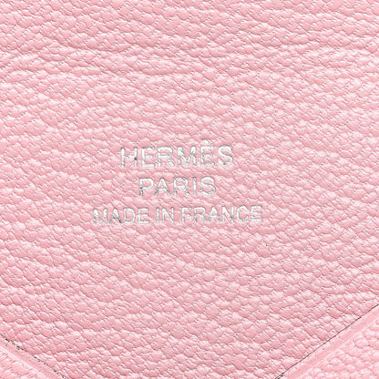 Hermes Chevre Mysore Calvi Card Case Rose Sakura 6 of 8