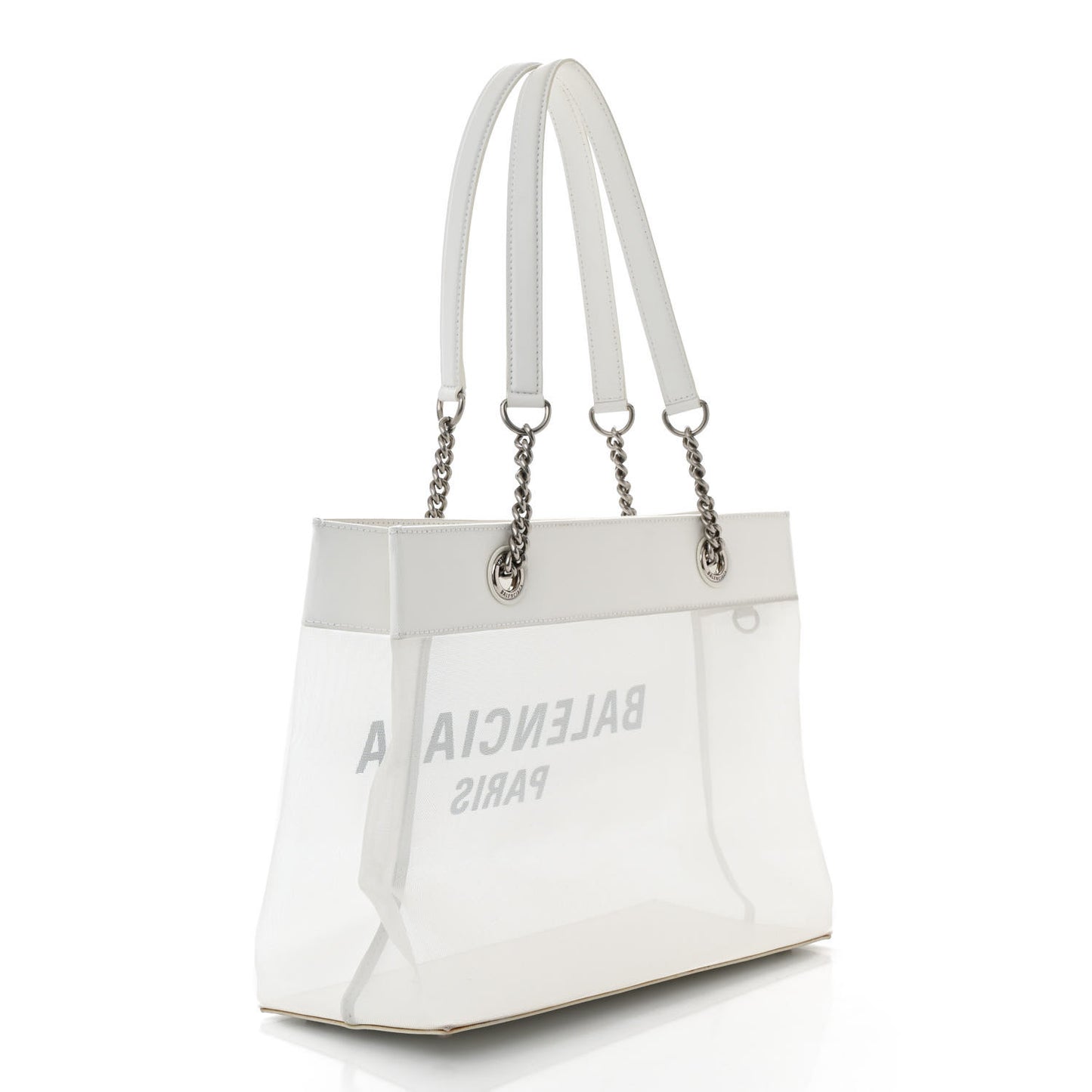 Mesh Medium Duty Free Tote White
