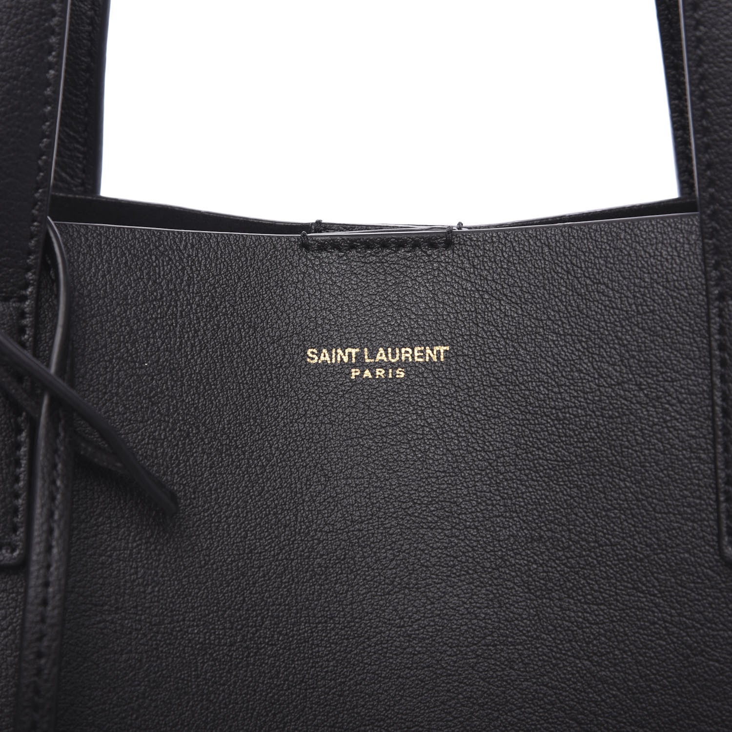 Saint Laurent Calfskin Large Shopping Tote Black 8 of 8