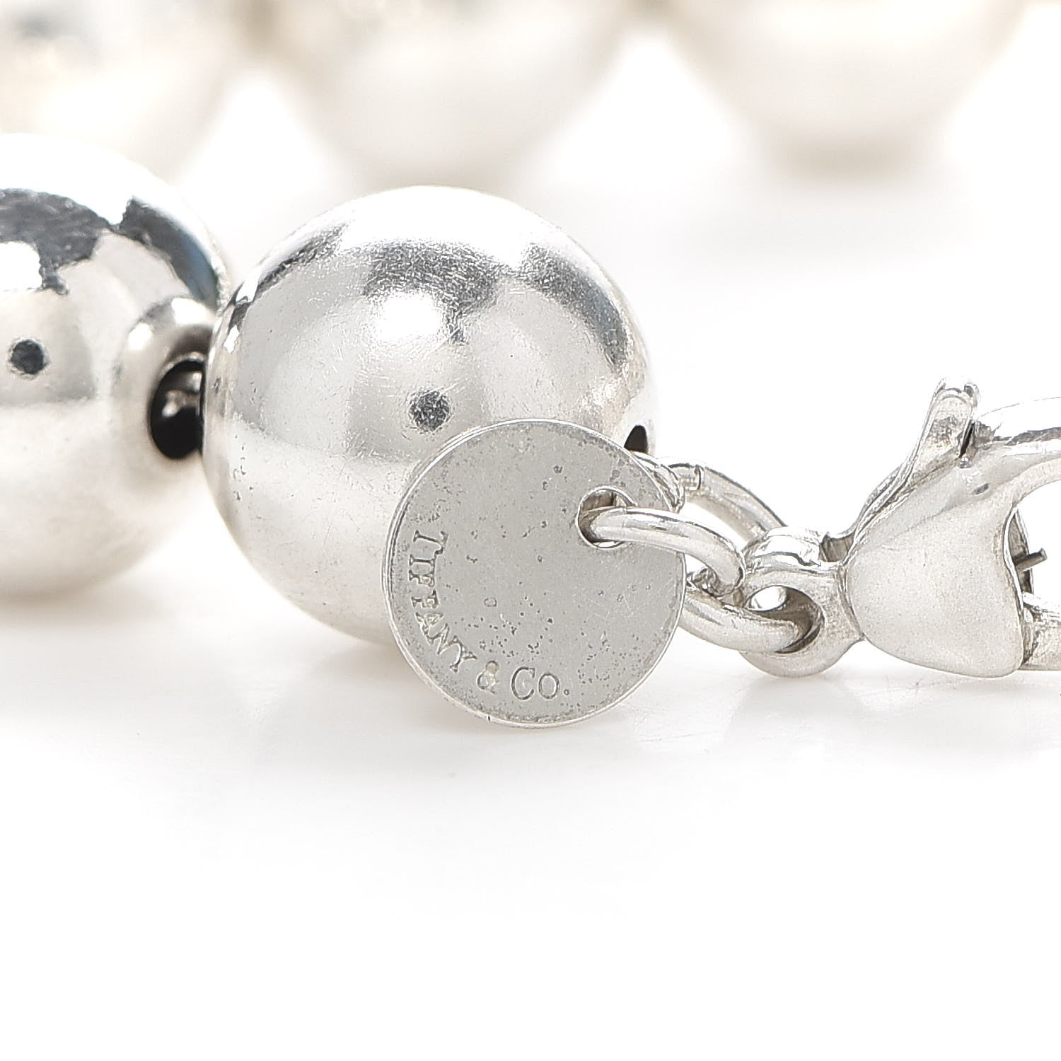 Tiffany Sterling Silver 10mm HardWear Ball Bracelet 4 of 4