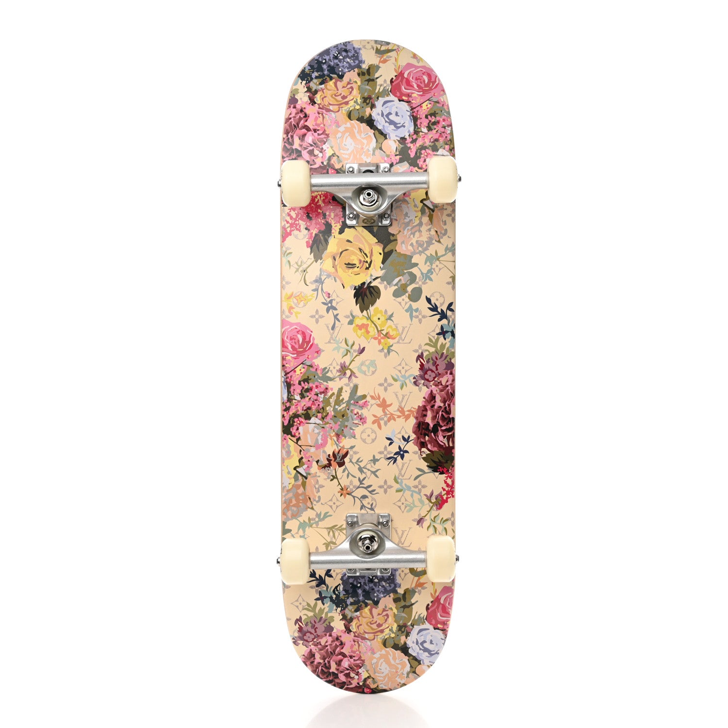 Louis Vuitton Monogram Flower Maple Wood Skateboard Pink 1553719