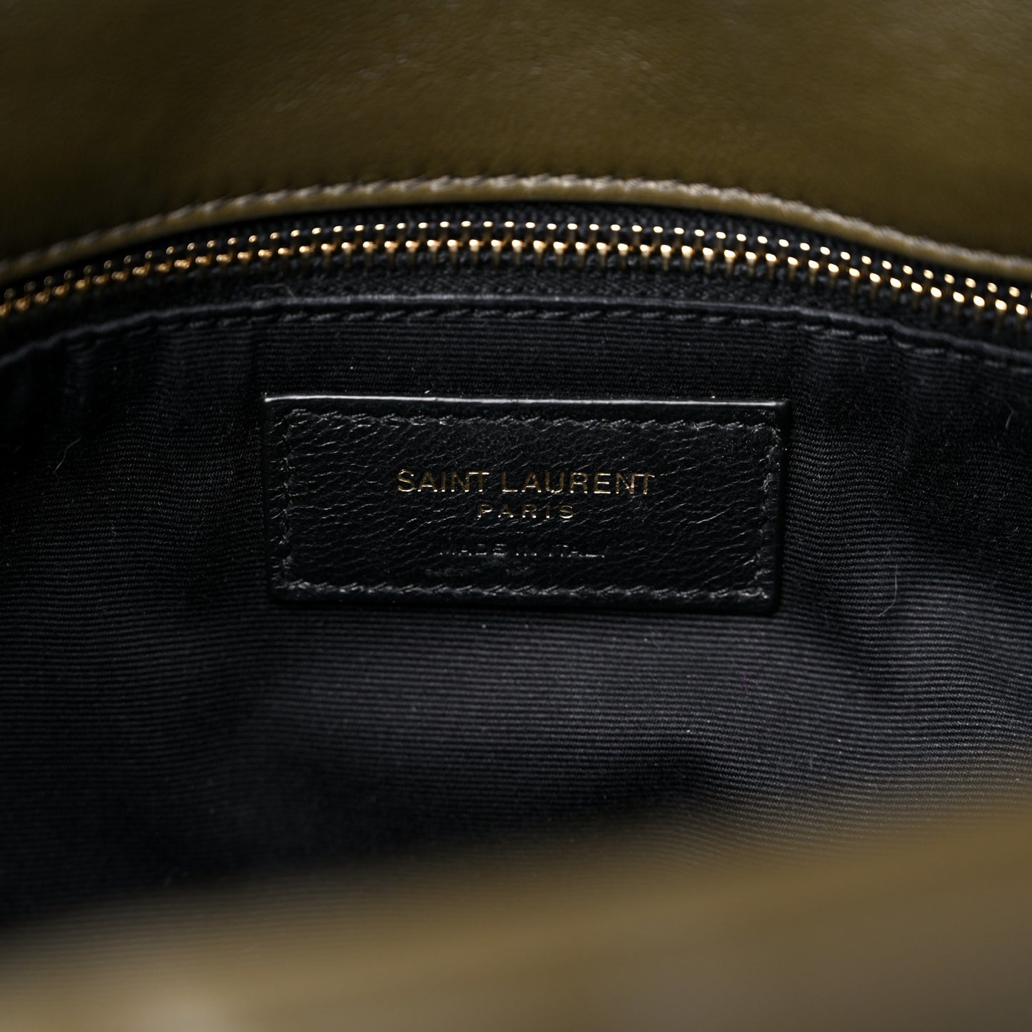 Lambskin Quilted Medium Loulou Puffer Monogram Chain Satchel Seaweed