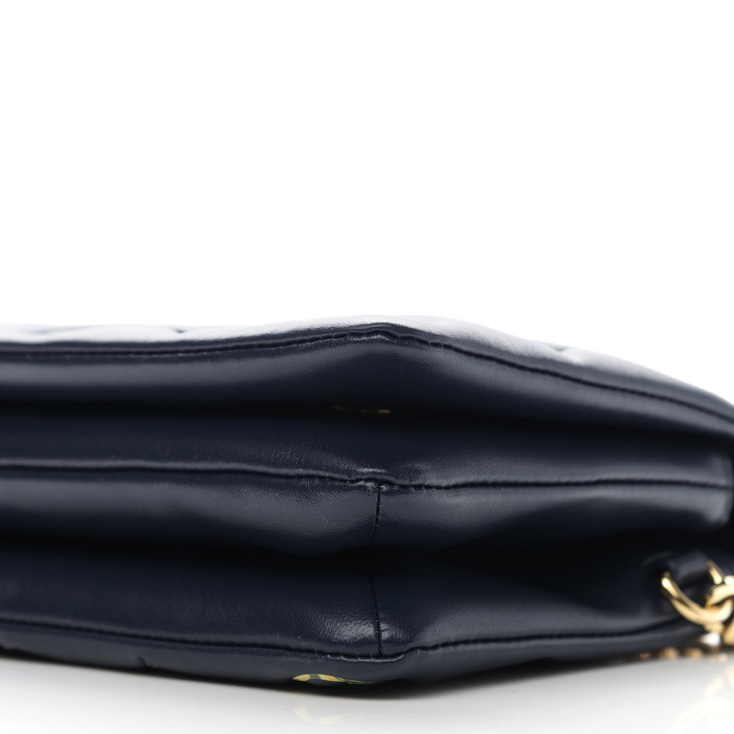 Lambskin Embossed Monogram LV Garden Pochette Coussin Navy
