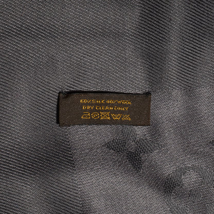 Louis Vuitton Silk Wool Monogram Shawl Anthracite 6 of 6