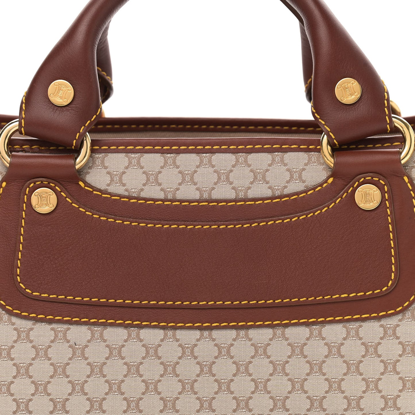 Canvas Calfskin Boogie Satchel Khaki