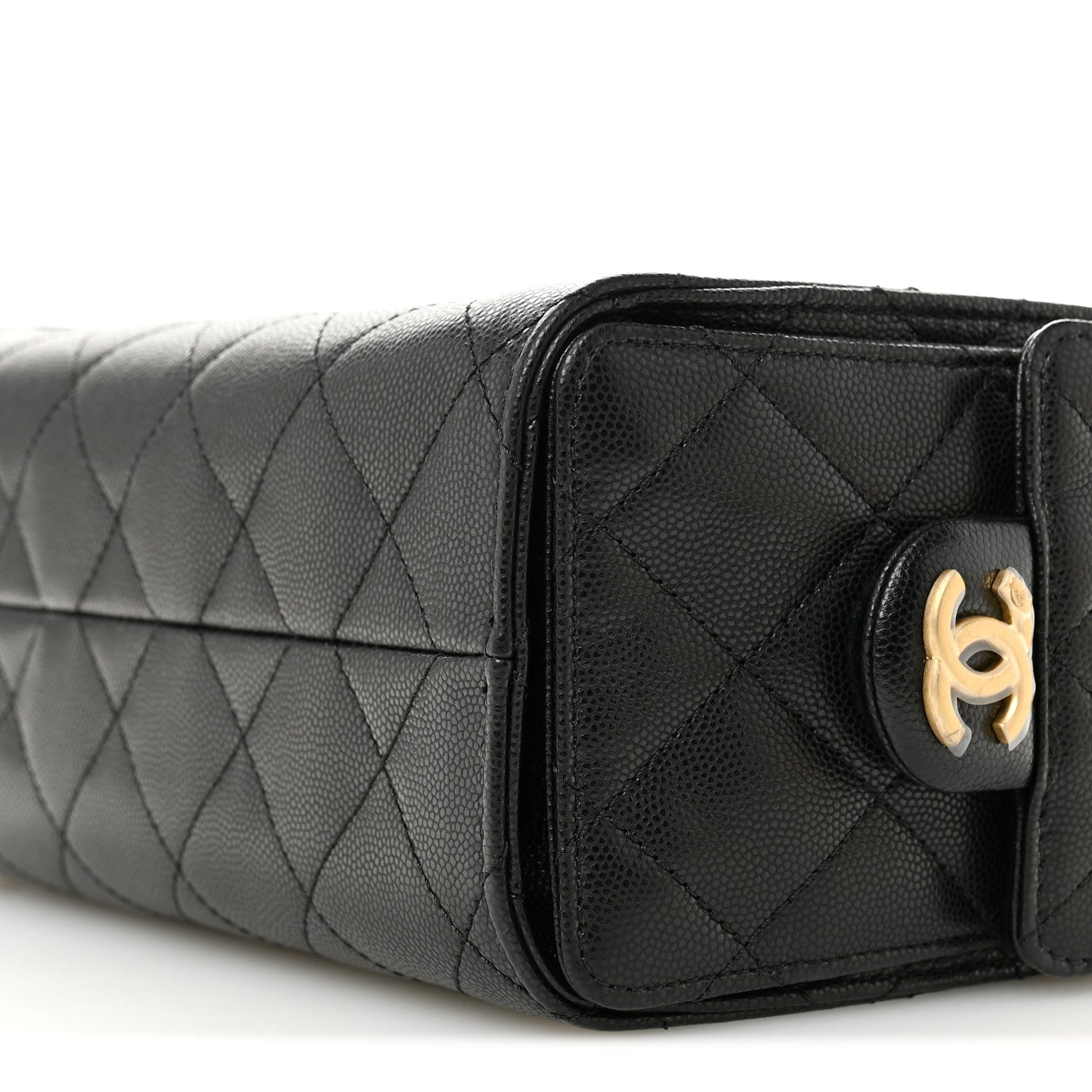 Chanel Caviar Quilted Mini Chanel 25 Handbag Black 10 of 11