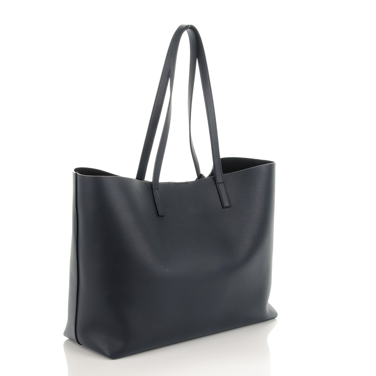 Calfskin Large Shopping Tote Deep Marine