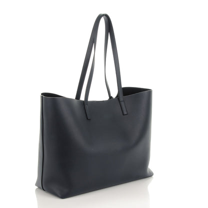 Saint Laurent Calfskin Large Shopping Tote Deep Marine 3 of 8