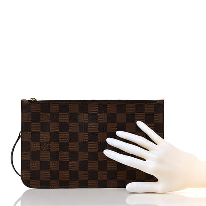 Louis Vuitton Damier Ebene Neverfull MM GM Pochette 2 of 9