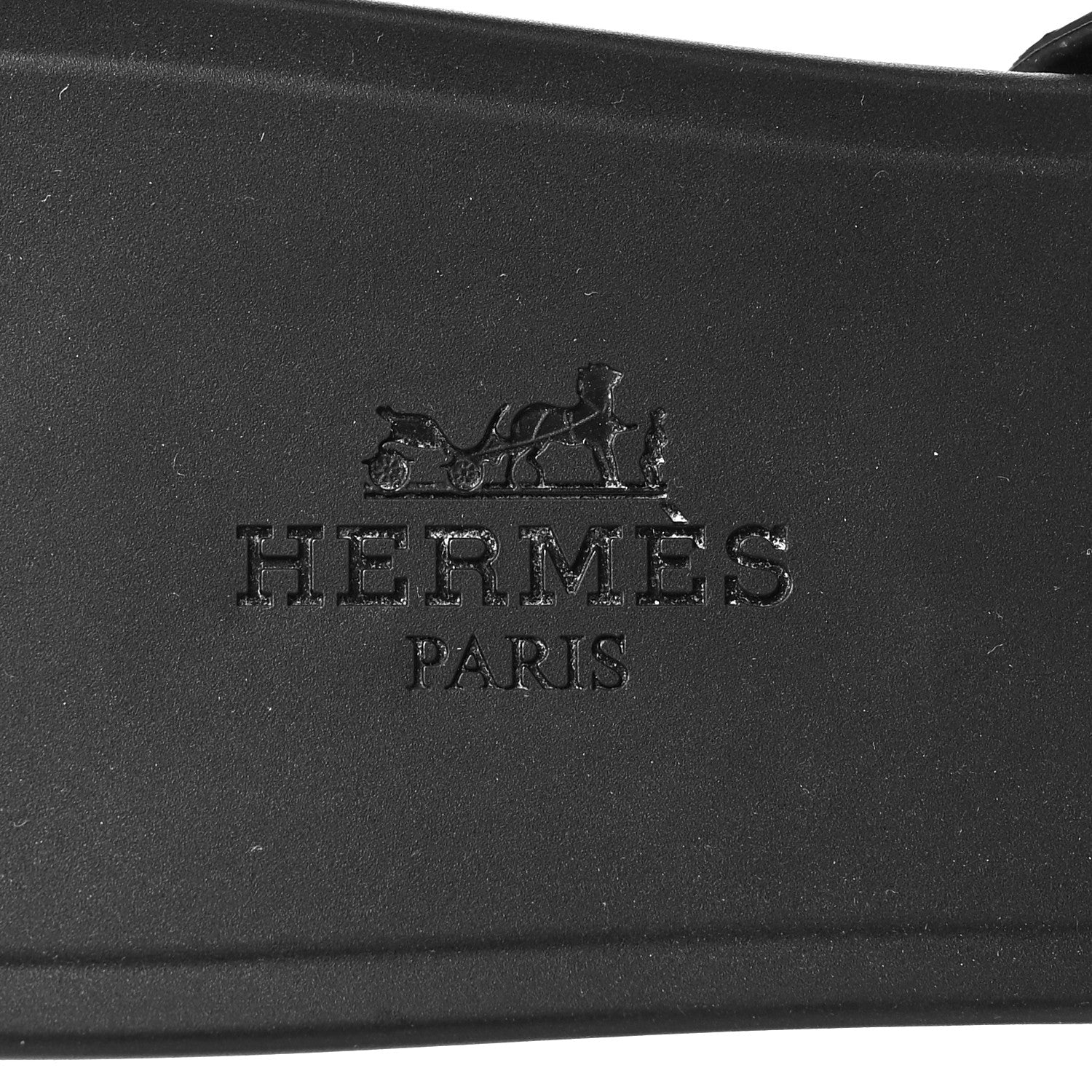 Hermes Rubber Chaine d'Ancre Rivage Sandals 40 Black 7 of 8