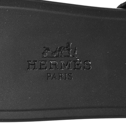 Hermes Rubber Chaine d'Ancre Rivage Sandals 40 Black 7 of 8