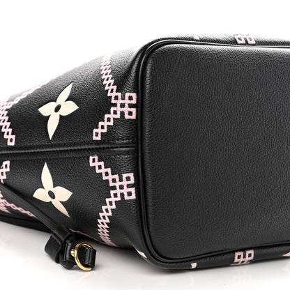 Louis Vuitton Empreinte Monogram Giant Broderies Neverfull MM Black 9 of 10