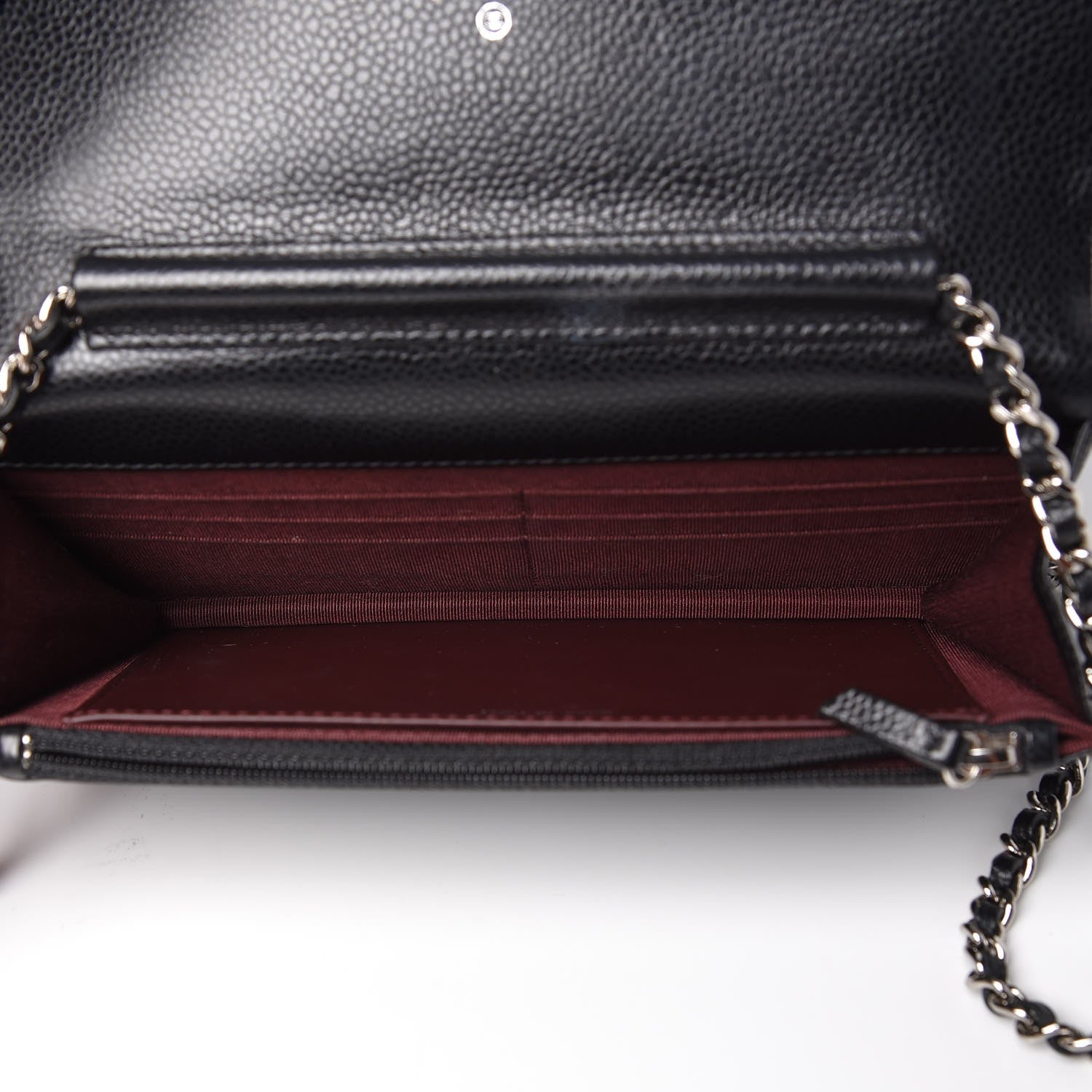 Chanel Caviar Quilted Wallet On Chain WOC Black 5 of 9