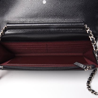 Chanel Caviar Quilted Wallet On Chain WOC Black 5 of 9