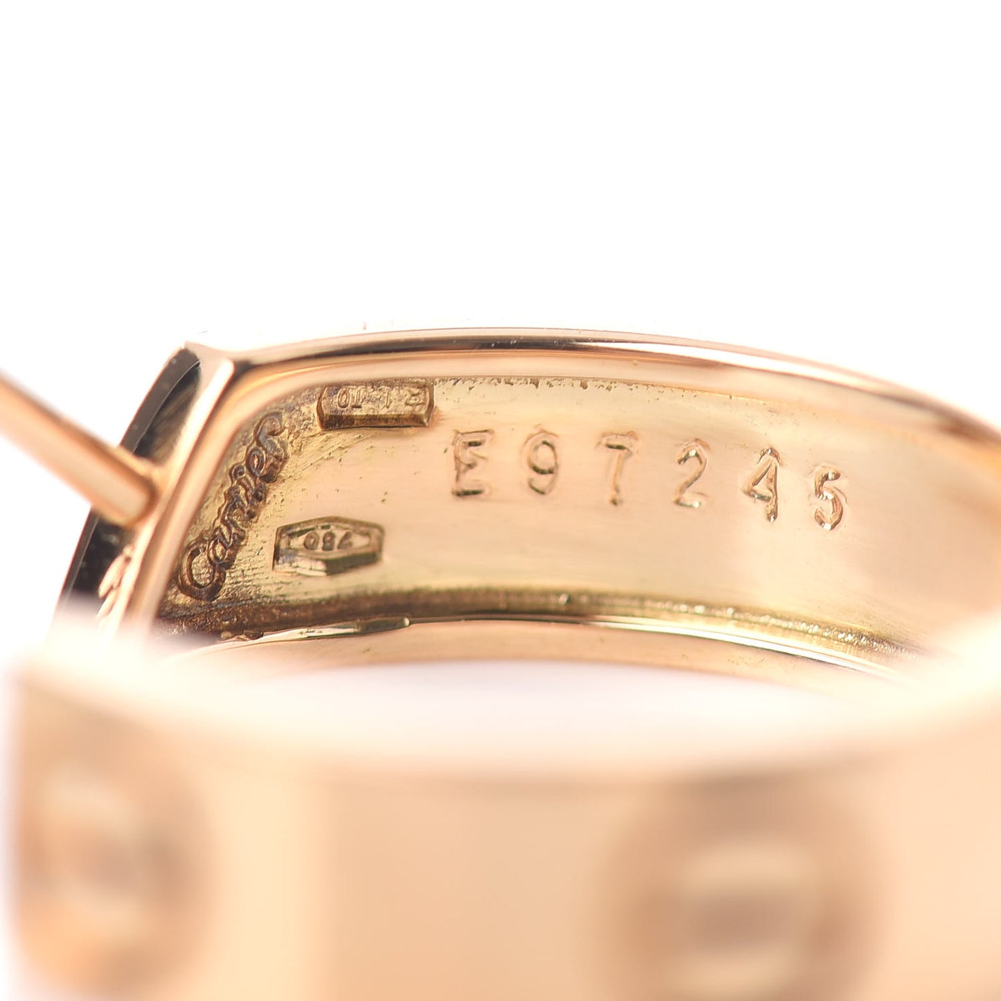 18K Yellow Gold 5.5mm LOVE Hoop Earrings