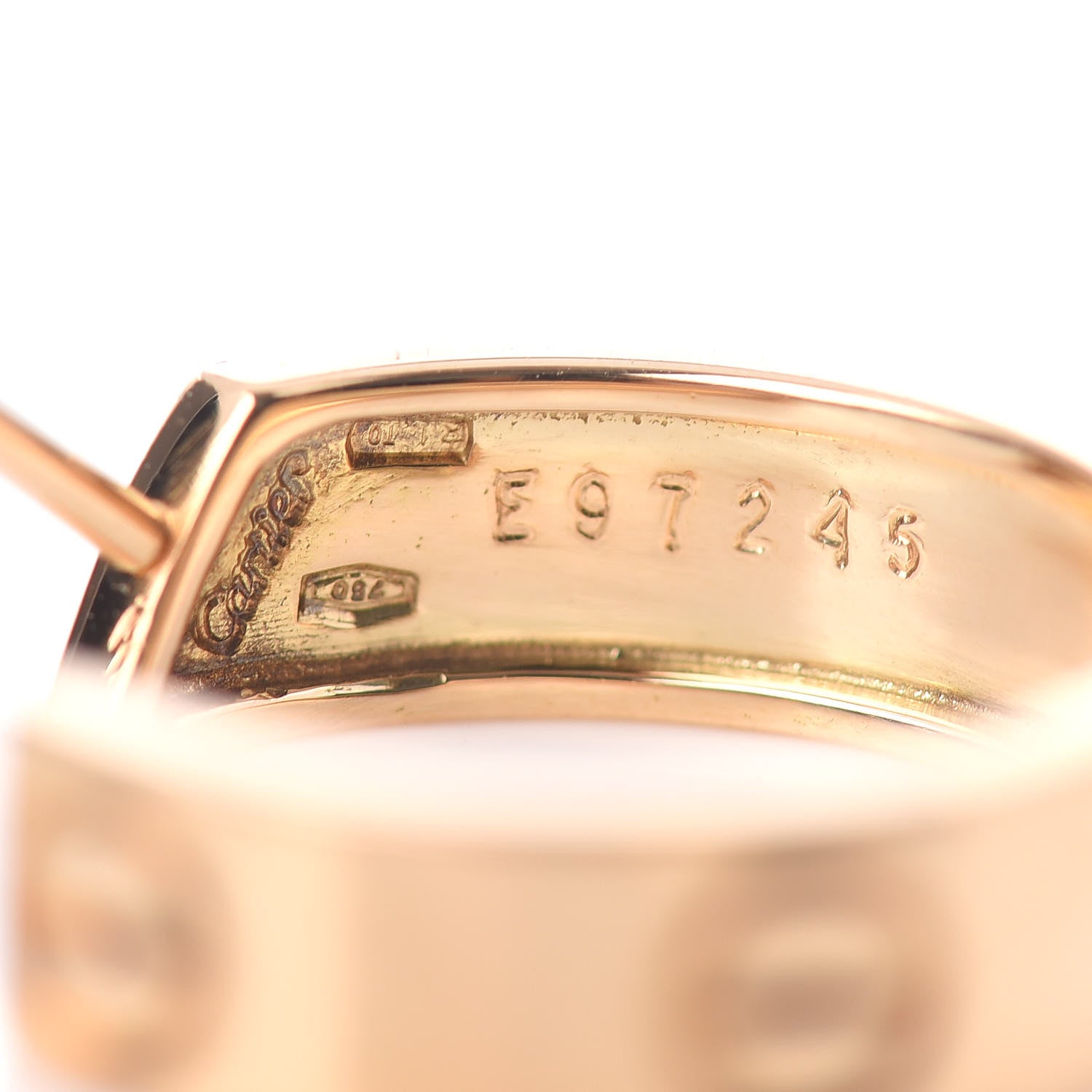 Cartier 18K Yellow Gold 5.5mm LOVE Hoop Earrings 4 of 4