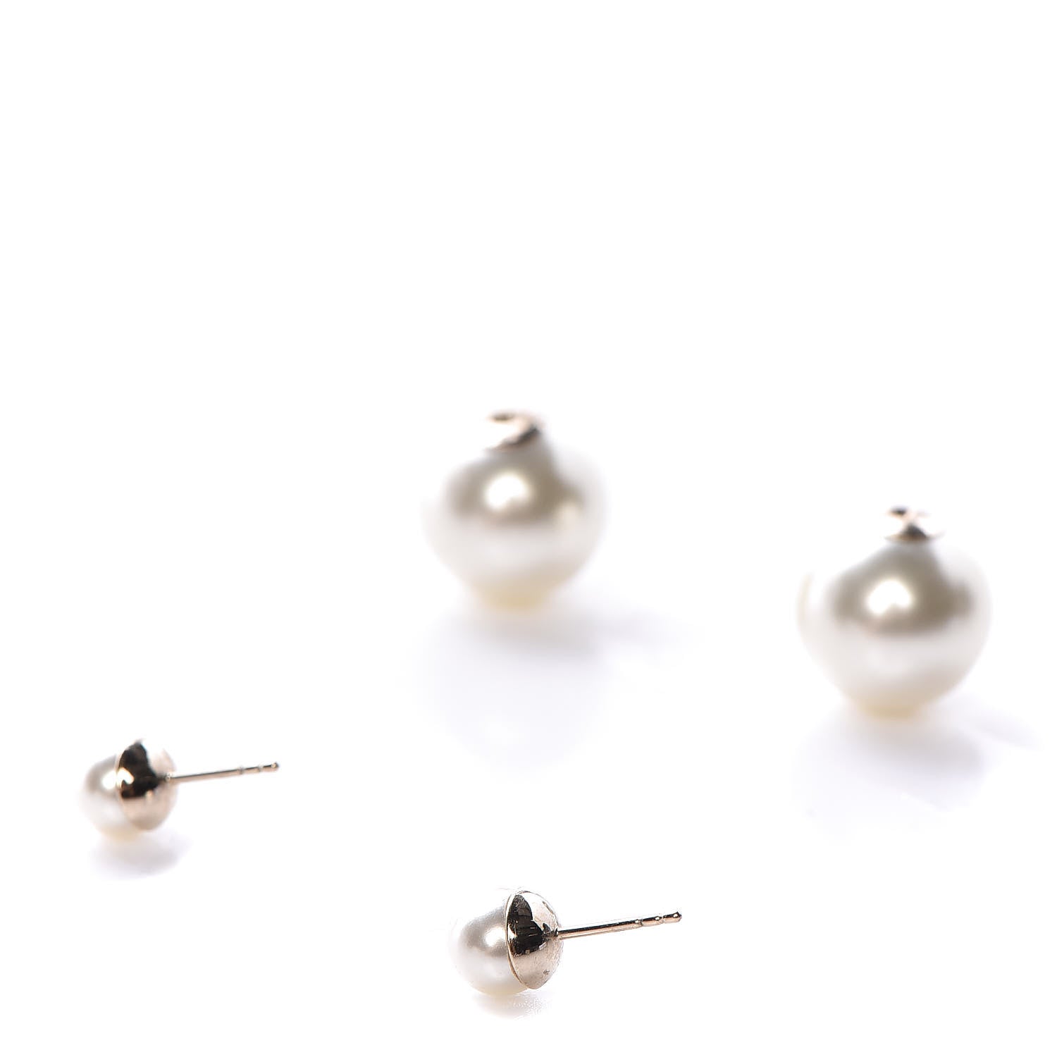 Christian Dior Pearl Mise En Dior Tribal Earrings 4 of 5