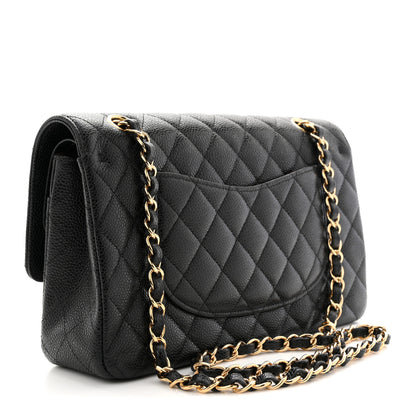 Chanel Caviar Quilted Medium Double Flap Black 3 of 11