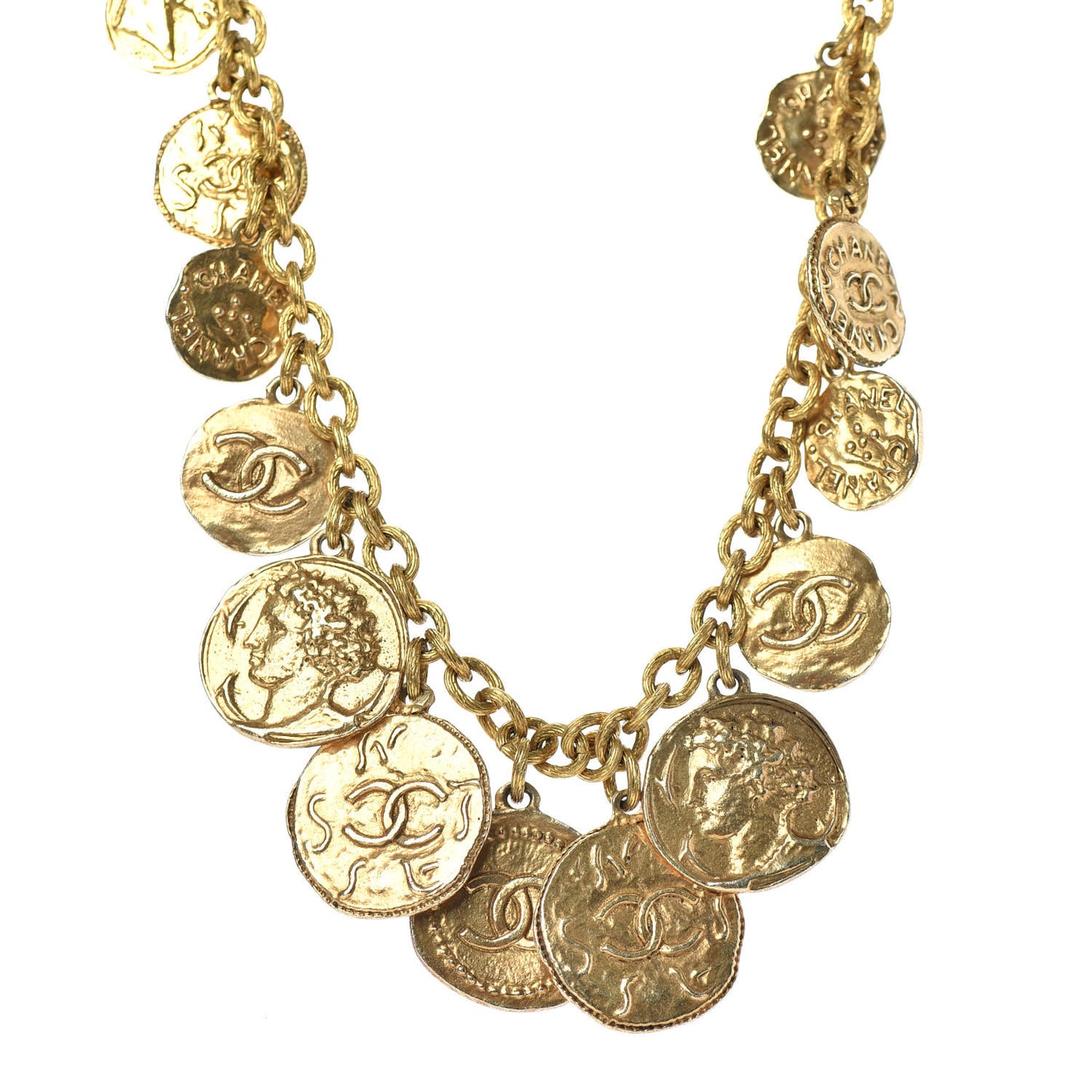 CC Medallions Necklace Gold