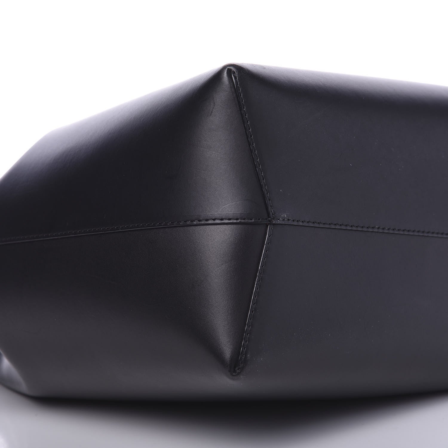 Mansur Gavriel Vegetable Tanned Calfskin Bucket Bag Black Flamma 7 of 9