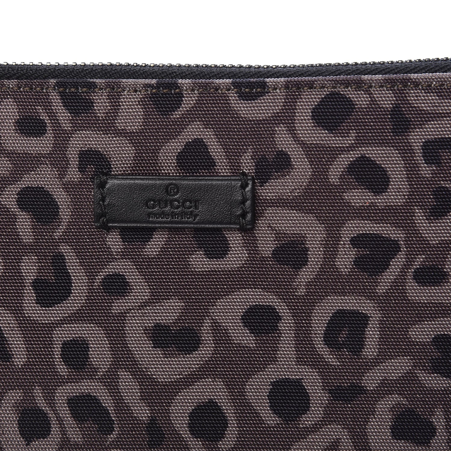 Gucci Canvas Animal Print Document Case Brown 9 of 9