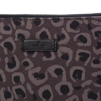 Gucci Canvas Animal Print Document Case Brown 9 of 9