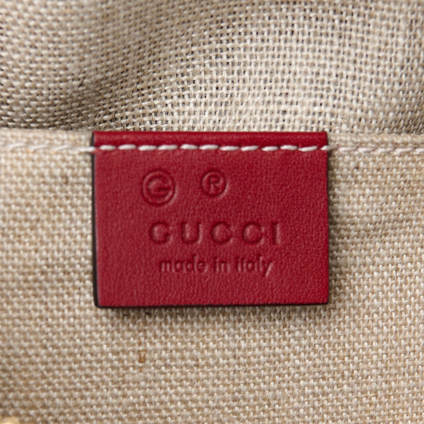 Soft Microguccissima Mini Dome Bag Rosso