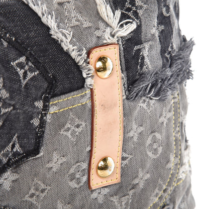 Louis Vuitton Denim Patchwork Bowly Black 10 of 10