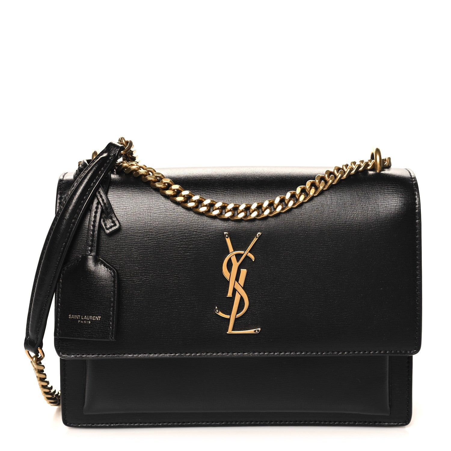 Saint Laurent Calfskin Medium Monogram Sunset Black 1 of 10