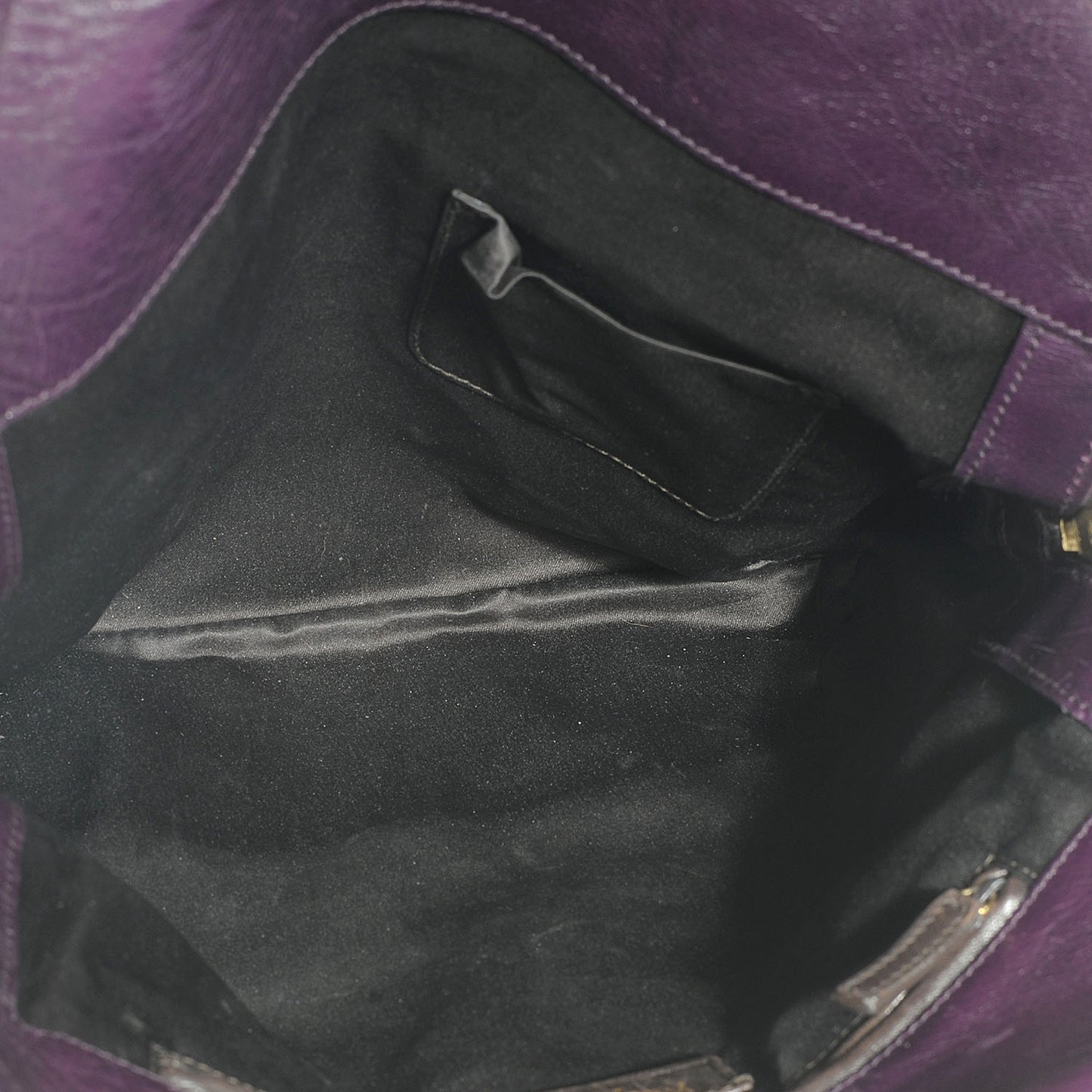Leather Tribute Tote Purple