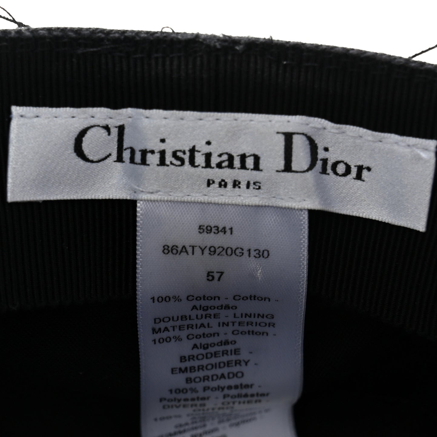 Cotton Canvas Arty Beret Cap with Veil 57 Black