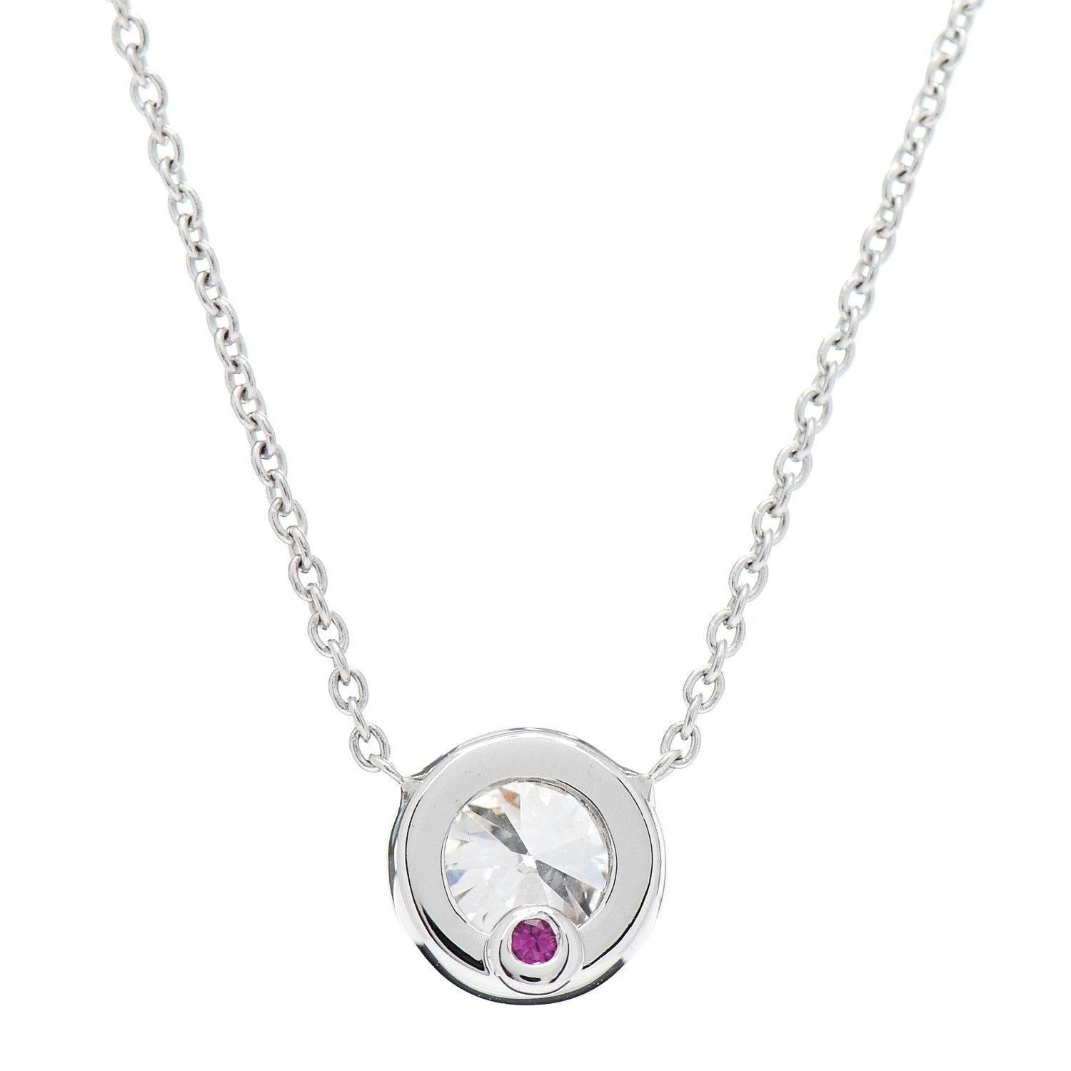 Roberto Coin 18K White Gold Diamond .40ct Diamonds by the Inch Pendant Necklace 5 of 6