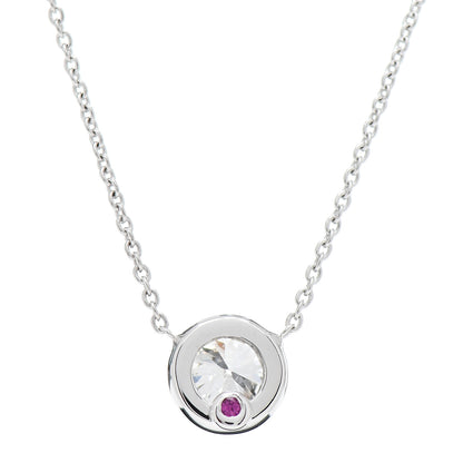 Roberto Coin 18K White Gold Diamond .40ct Diamonds by the Inch Pendant Necklace 5 of 6