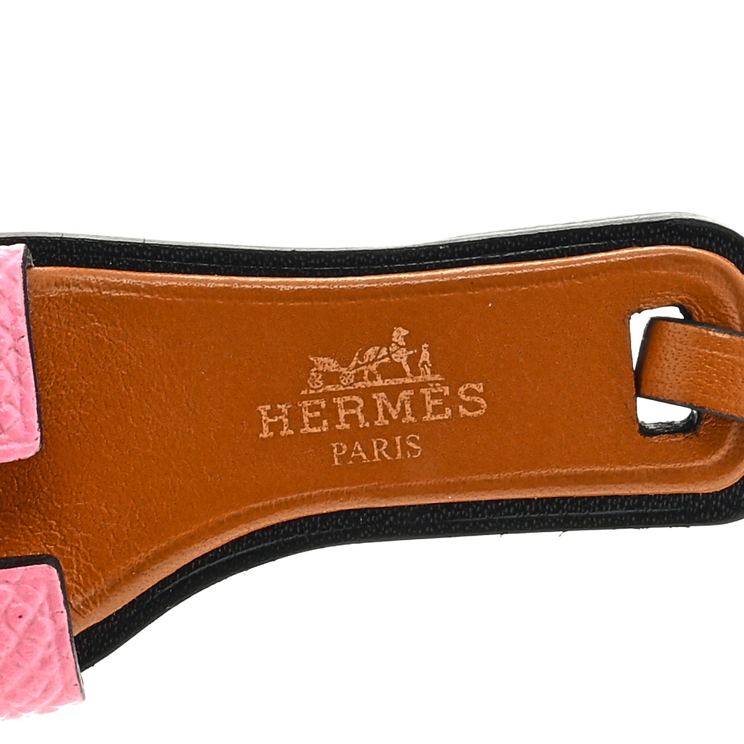 Hermes Epsom Butler Calfskin Hunter Oran Nano Bag Charm Rose Confetti Sable 3 of 3