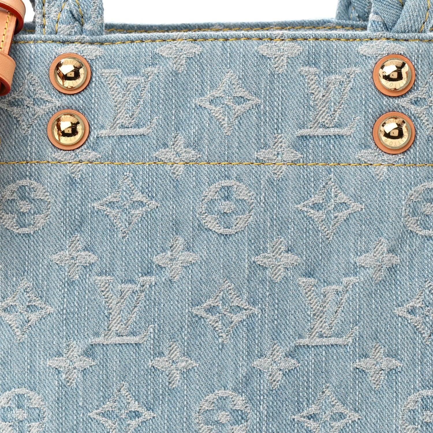 Louis Vuitton Monogram Washed Denim Let Go PM Sky Blue 7 of 9