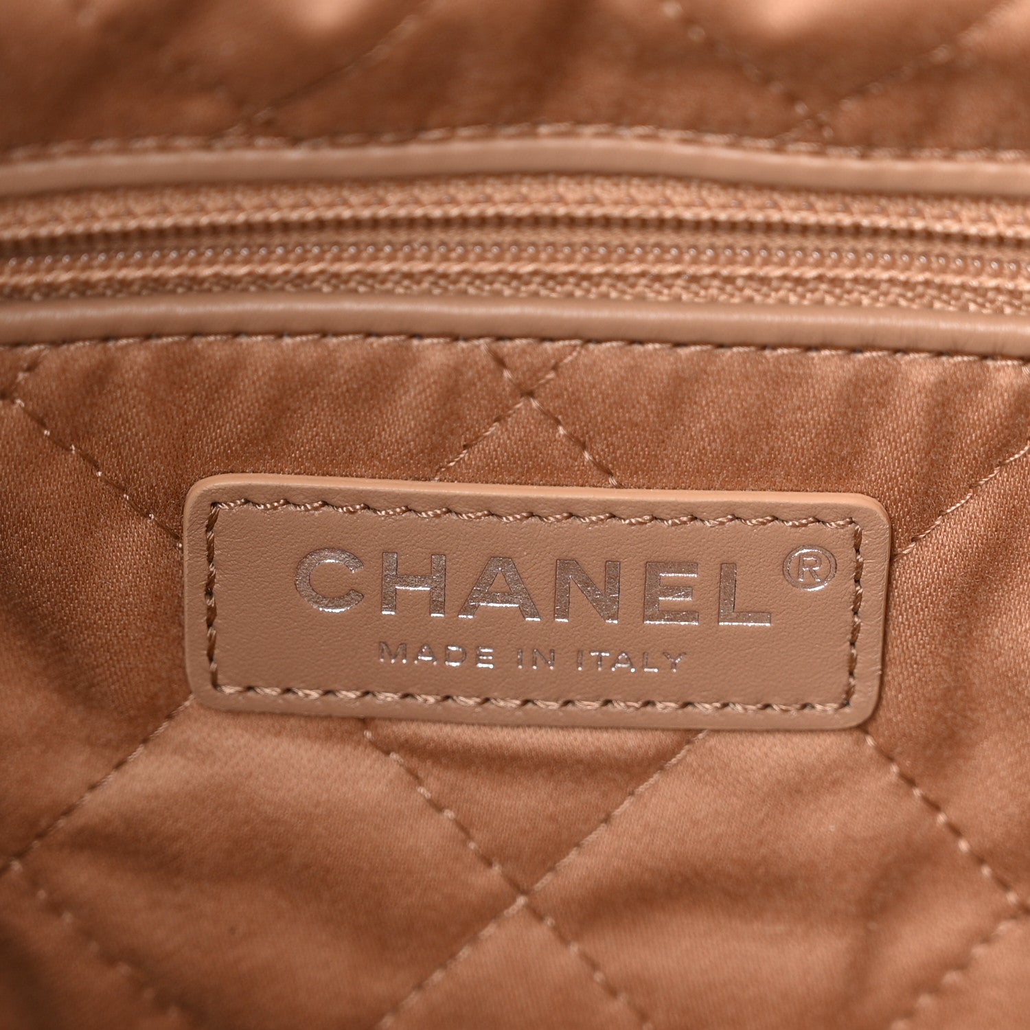 Chanel Shiny Calfskin Quilted Small Chanel 22 Beige 6 of 11