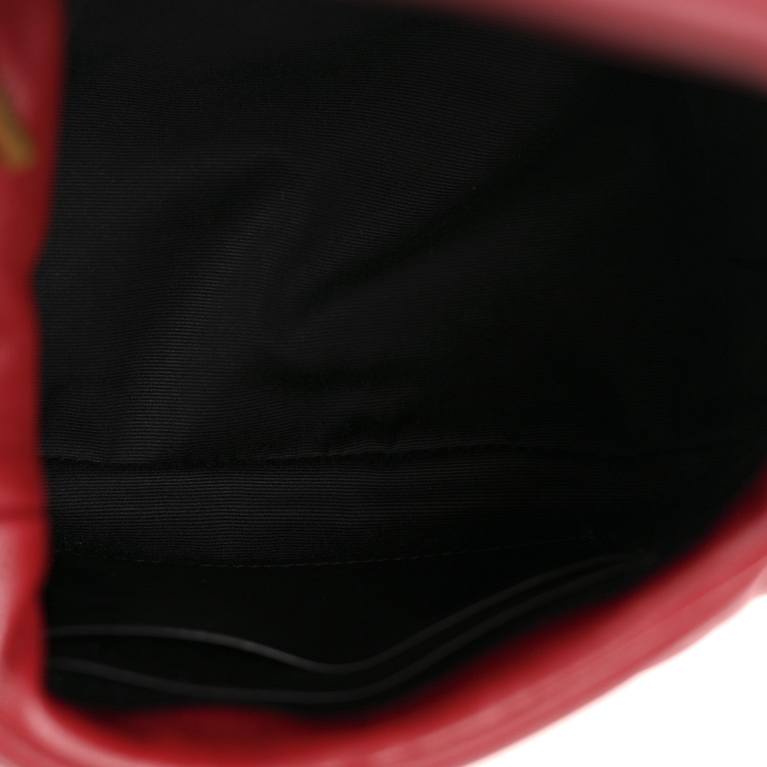 Saint Laurent Lambskin Quilted Toy Loulou Puffer Monogram Chain Satchel Red 5 of 15